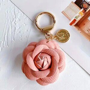 Peach Rose Bag Charm